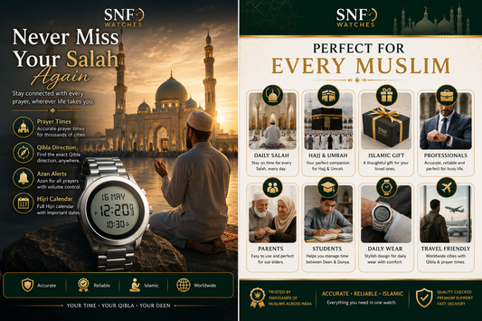 Alfajr Alsalah Alharameen Islamic Azan Watch prayer Watch