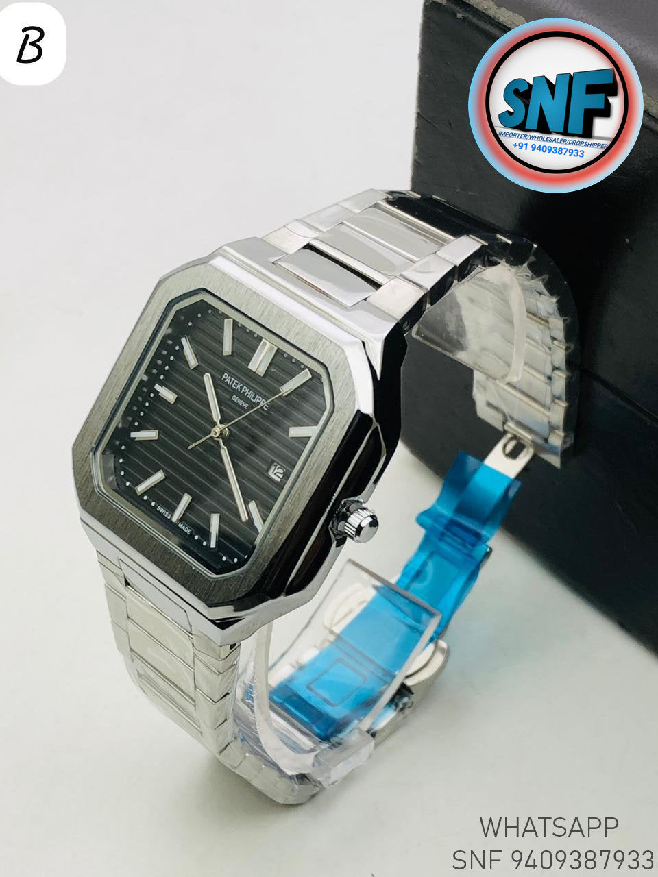Patek Philippe Inspired Luxury with Modern Edge Black Dial
