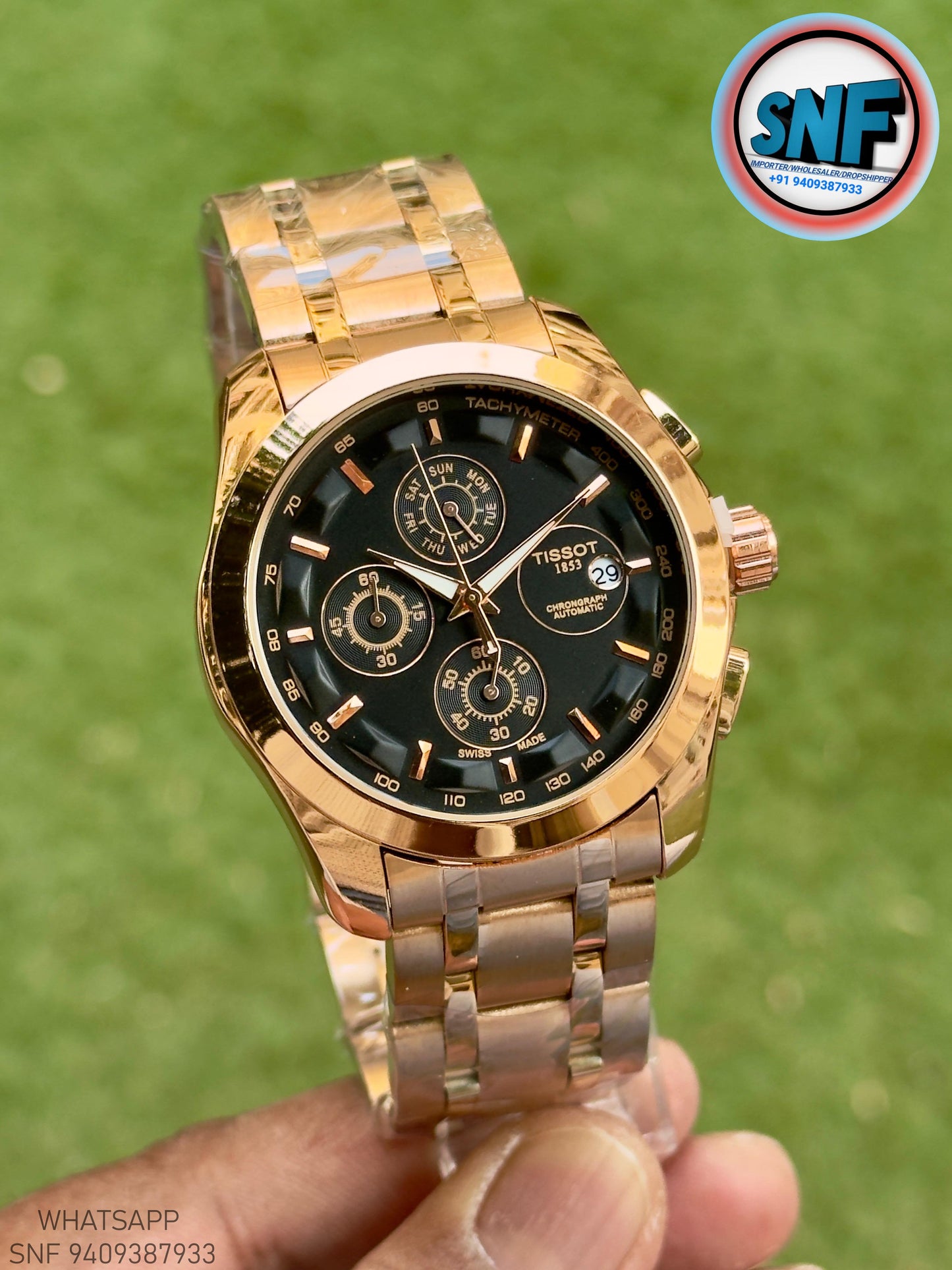 Tissot Couturier Premium Heavy Japan Body with Adjustable Link Strap Full Rose Gold