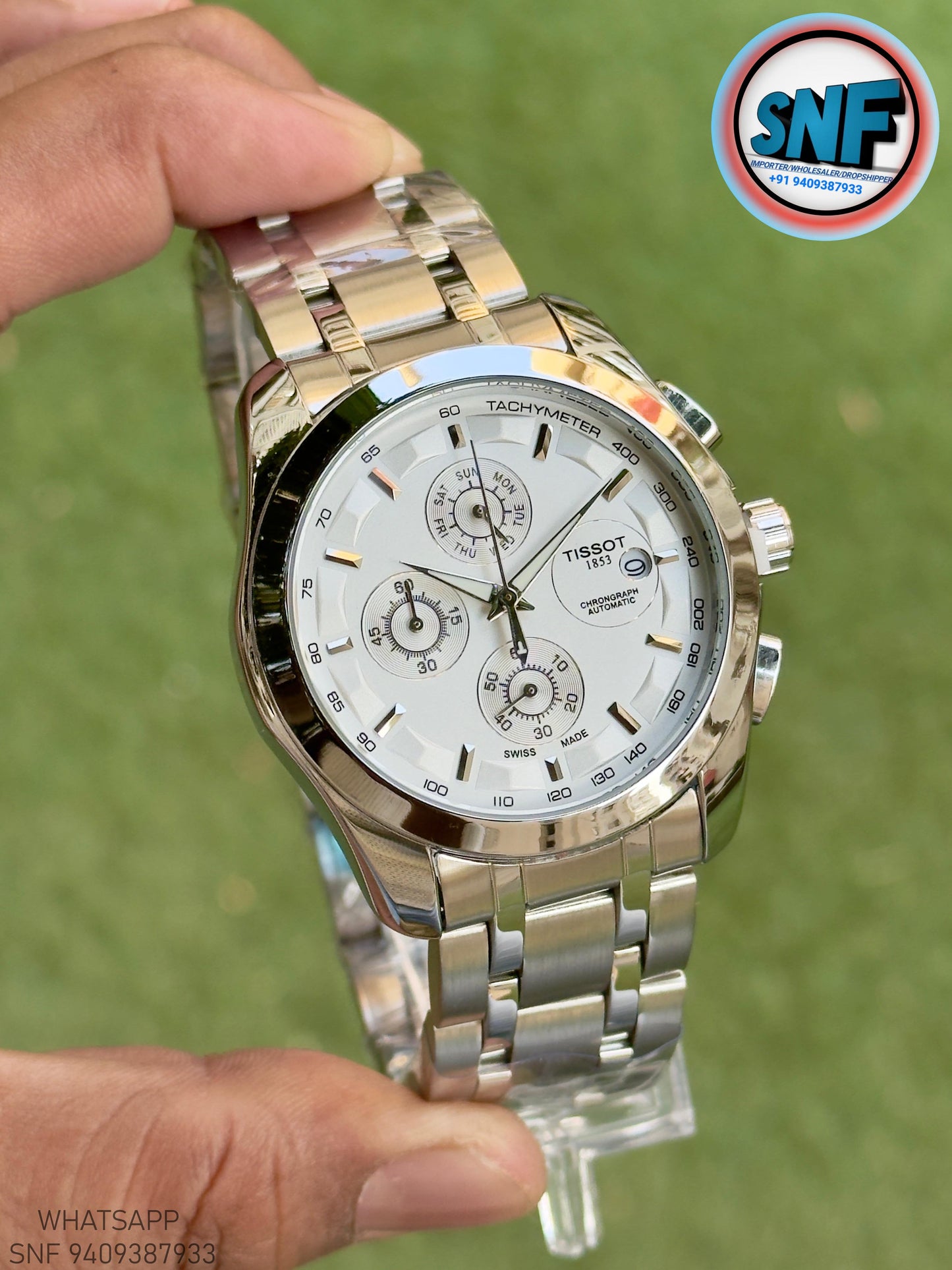 Tissot Couturier Premium Heavy Japan Body with Adjustable Link Strap Full Silver