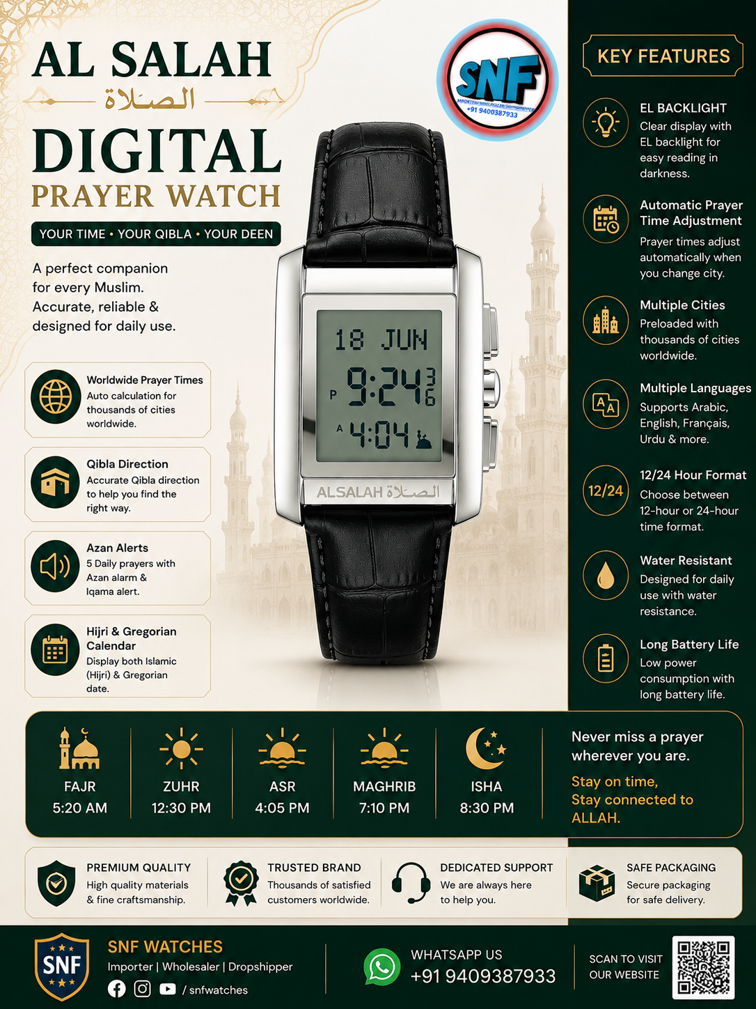 Alsalah Leather Strap Digital Models