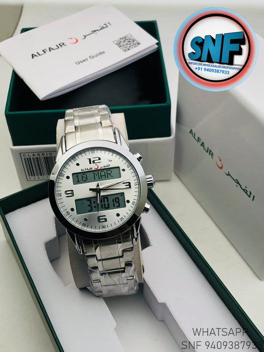 Alfajr Dual Time The legend 360 Silver SNF1913SIL