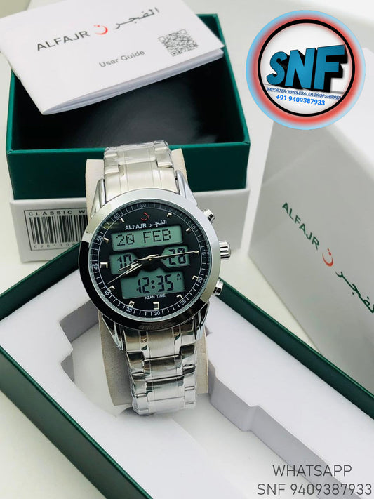 Alfajr Dual Time The legend 360 Silver SNF1920SIL