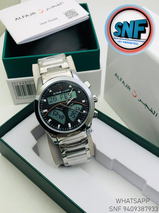 Alfajr Dual Time The legend 360 Silver SNF1905SIL