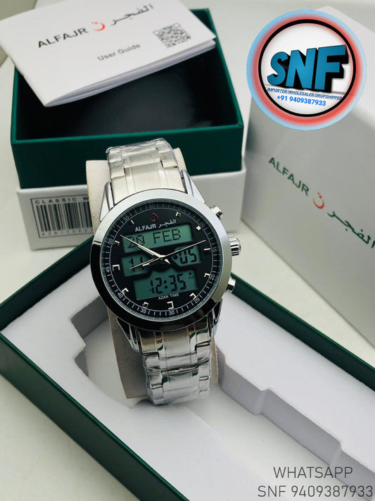 Alfajr Dual Time The legend 360 Silver SNF1908SIL