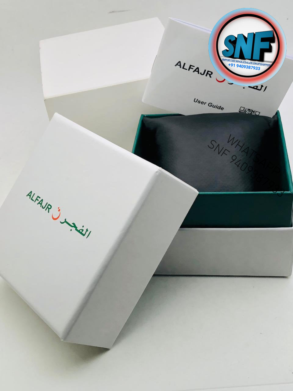 Alfajr Square Islamic Watch WS-06S Mix In Gold