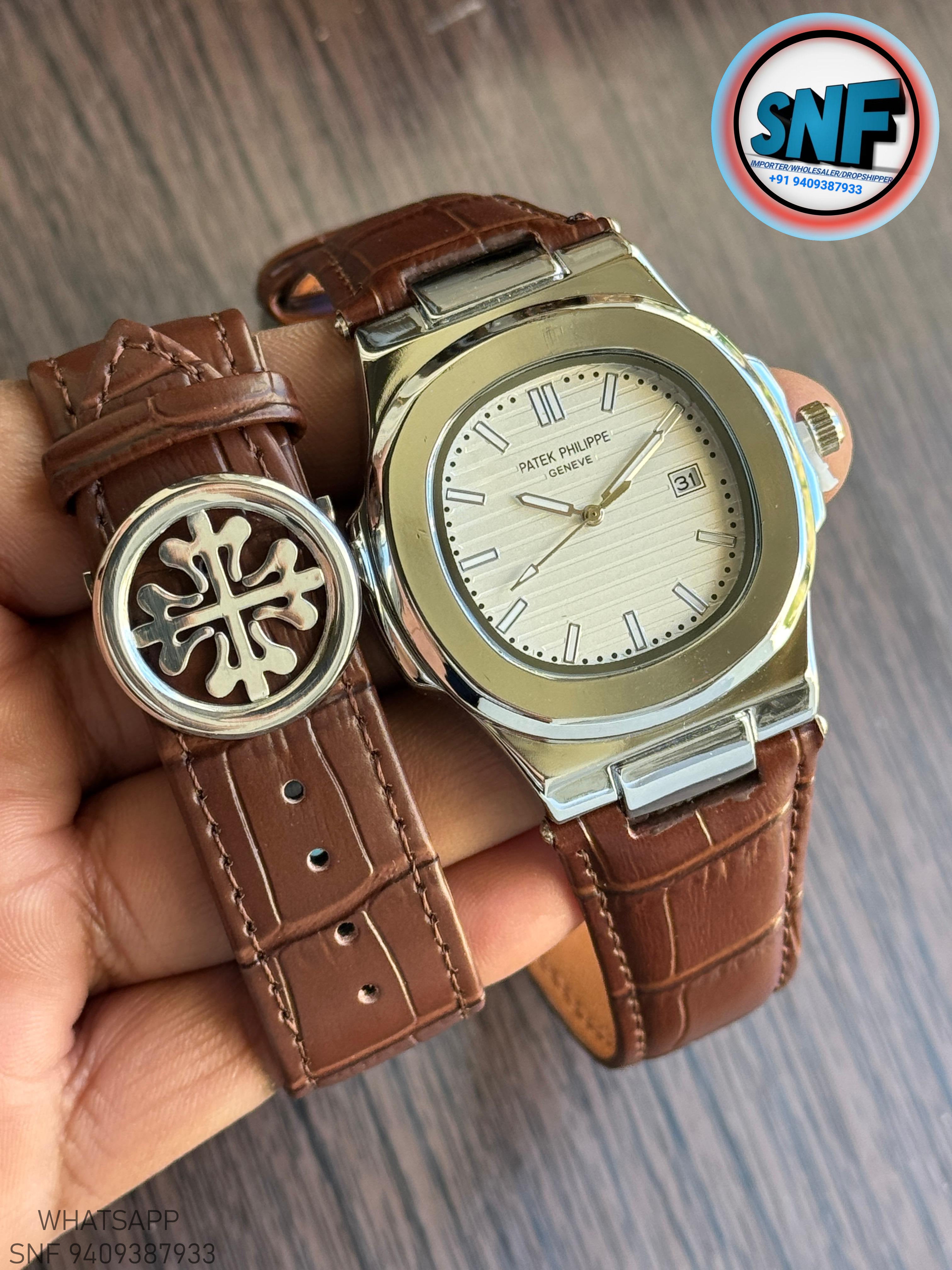 Patek Philippe Leather Strap With Nautilus Fold-Over Clasp