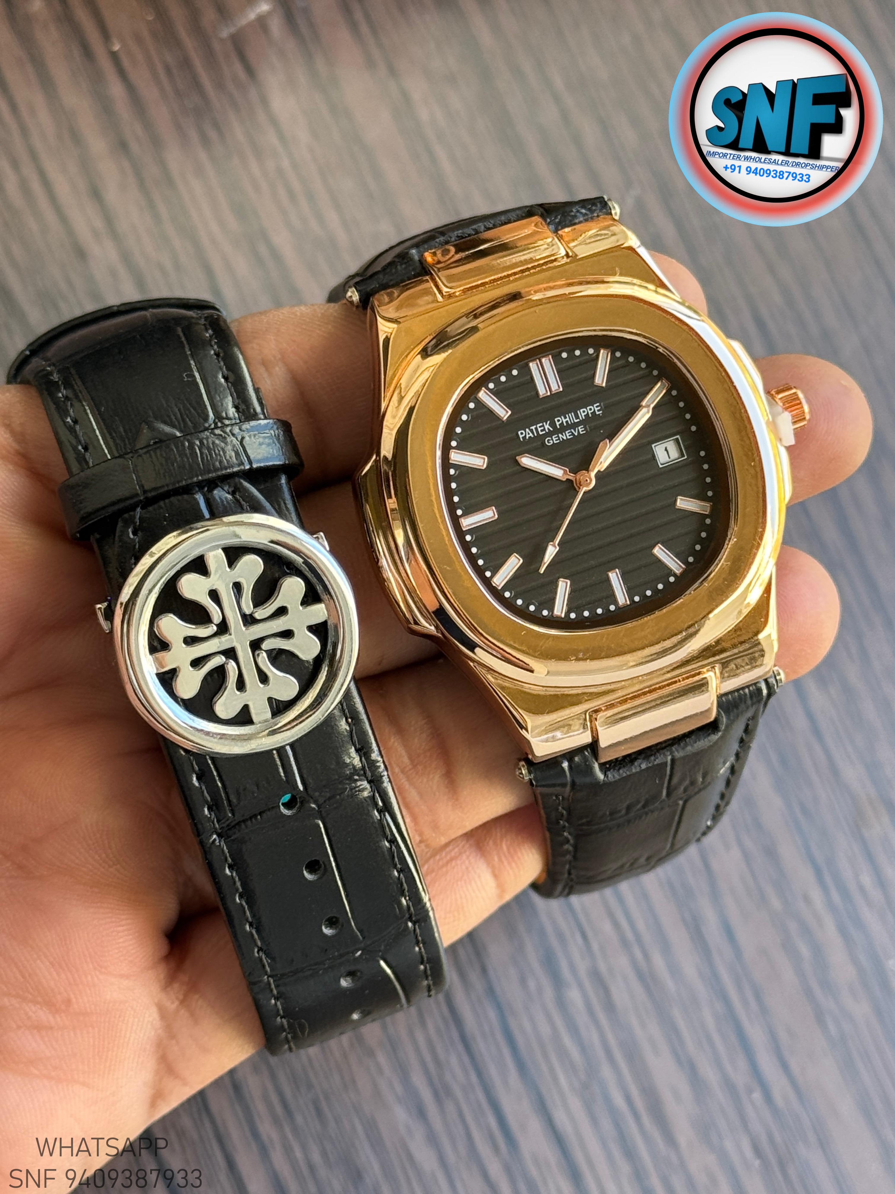 Patek Philippe Leather Strap With Nautilus Fold-Over Clasp
