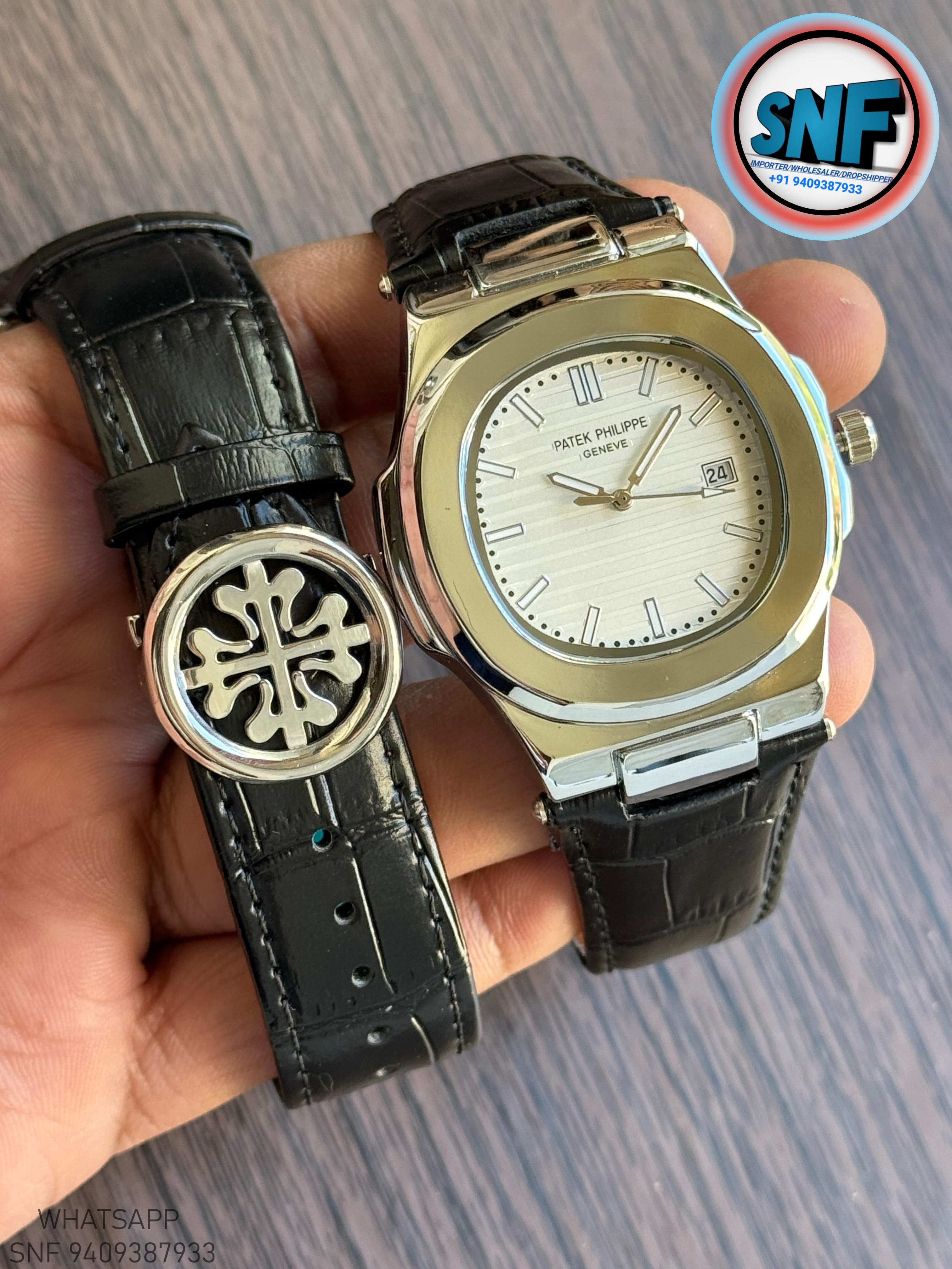 Patek Philippe Leather Strap With Nautilus Fold-Over Clasp