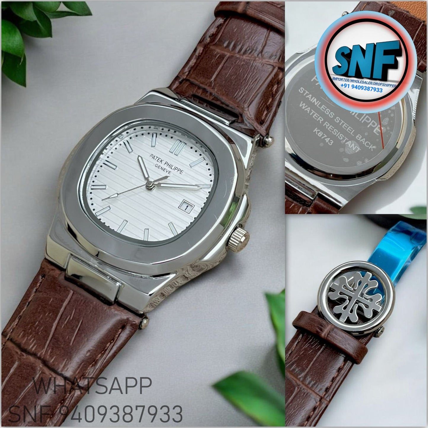 Patek Philippe Leather Strap With Nautilus Fold-Over Clasp