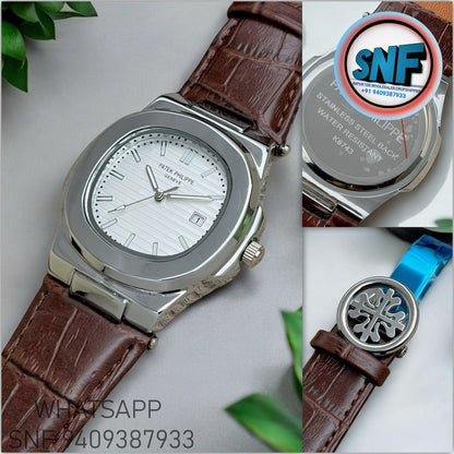 Patek Philippe Leather Strap With Nautilus Fold-Over Clasp