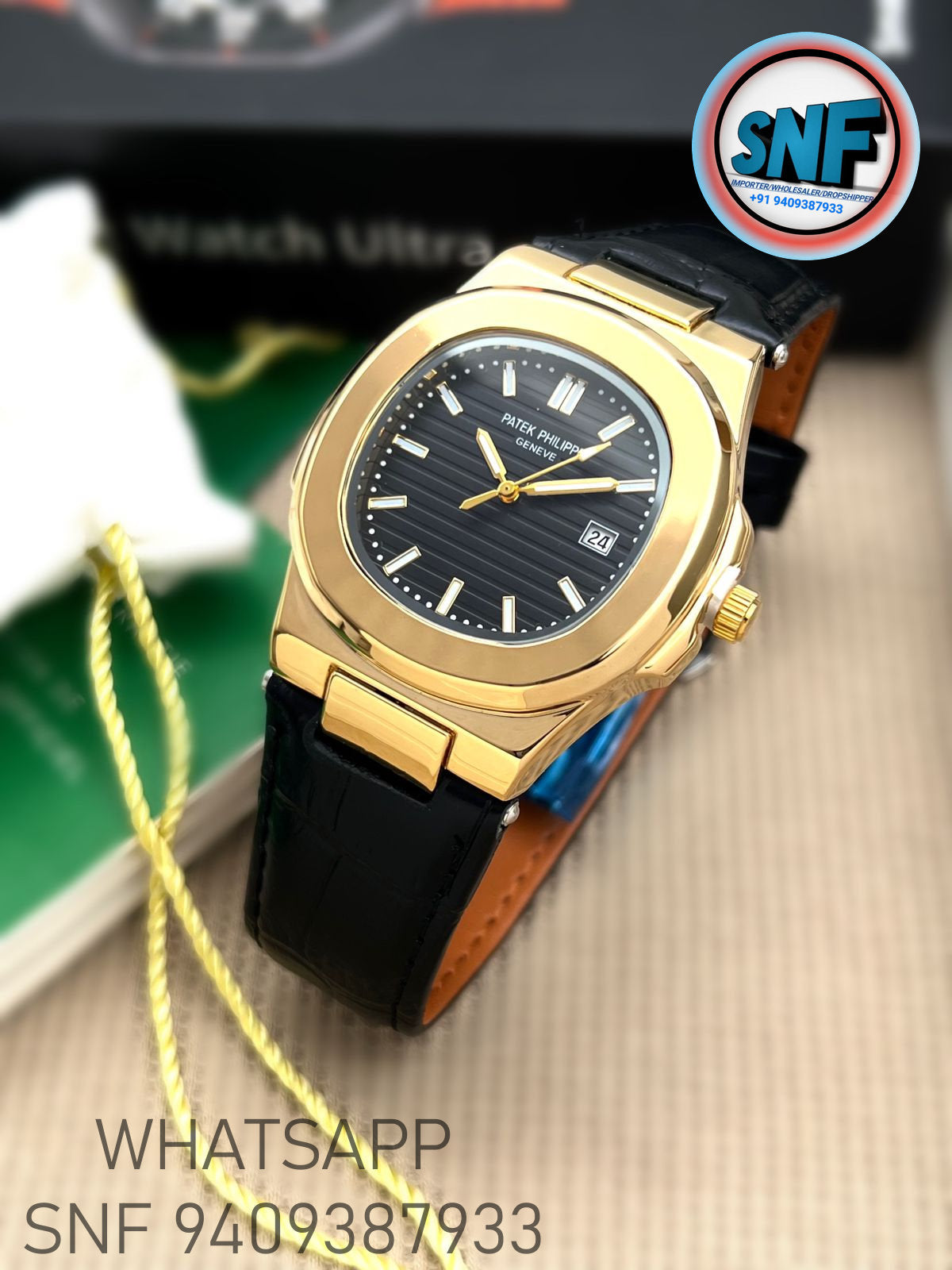 Patek Philippe Leather Strap With Nautilus Fold-Over Clasp More Colours