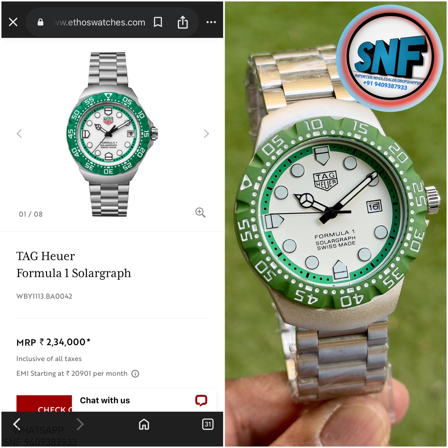 TAG Heuer Formula 1 Rotating Bezel Racing Spirit