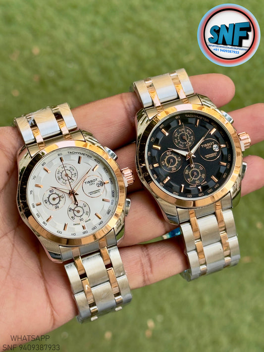 Tissot Couturier Premium Heavy Japan Body with Adjustable Link Strap Mix Rose Gold