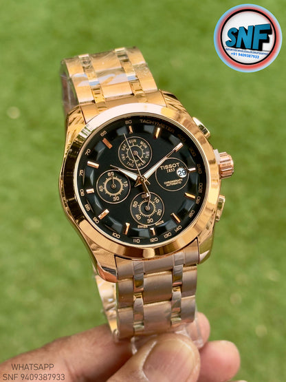 Tissot Couturier Premium Heavy Japan Body with Adjustable Link Strap Full Rose Gold