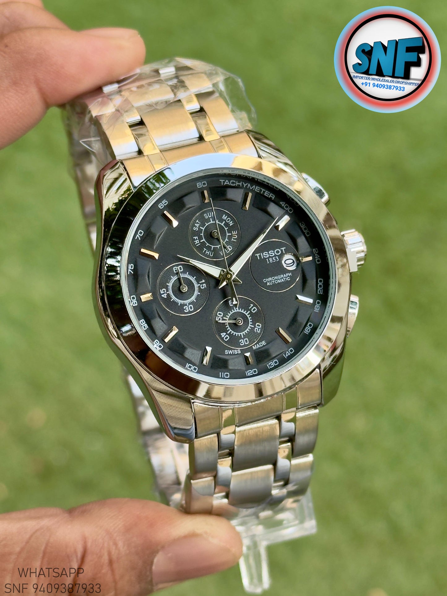 Tissot Couturier Premium Heavy Japan Body with Adjustable Link Strap Full Silver