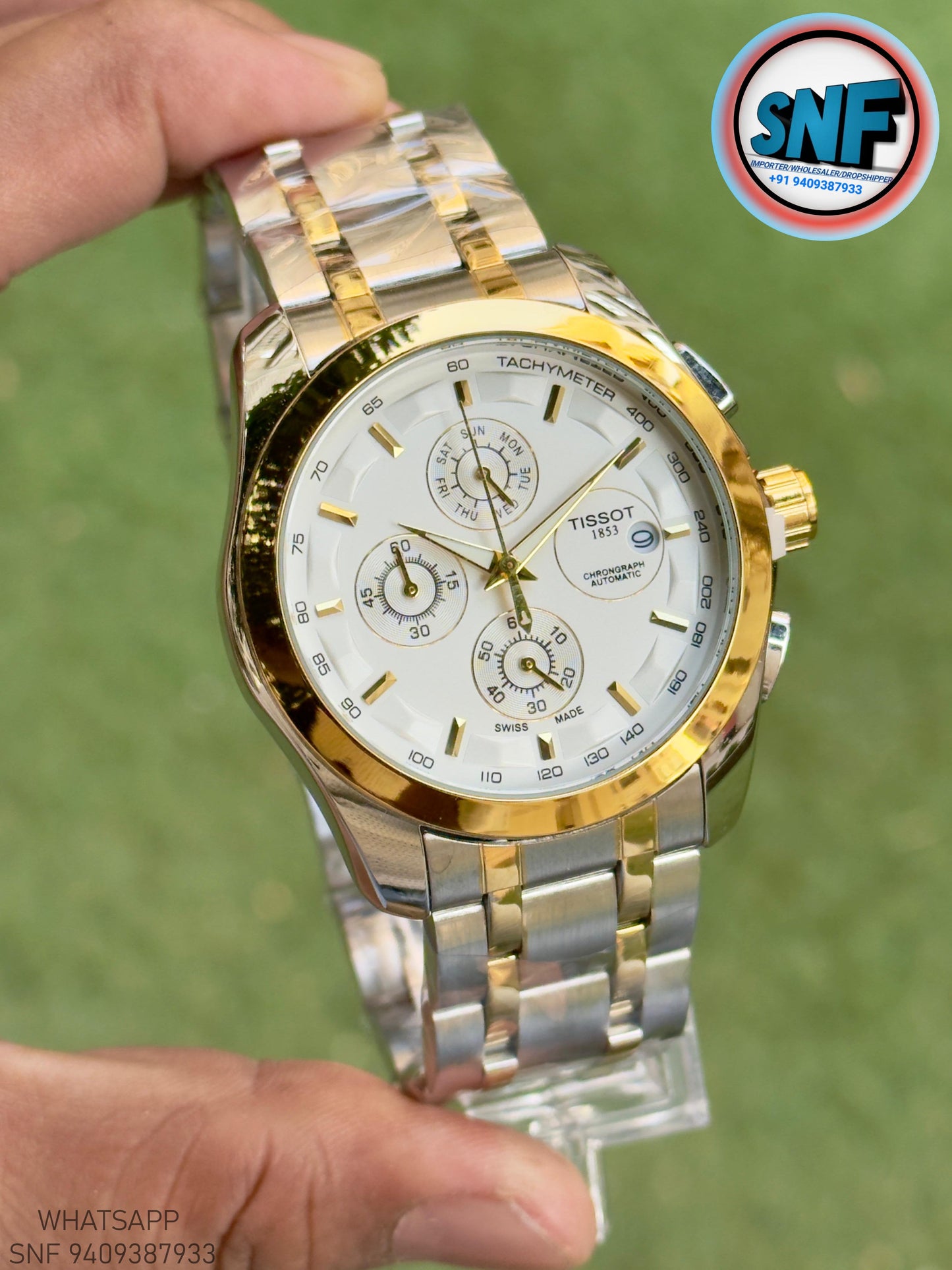 Tissot Couturier Premium Heavy Japan Body with Adjustable Link Strap Mix Gold
