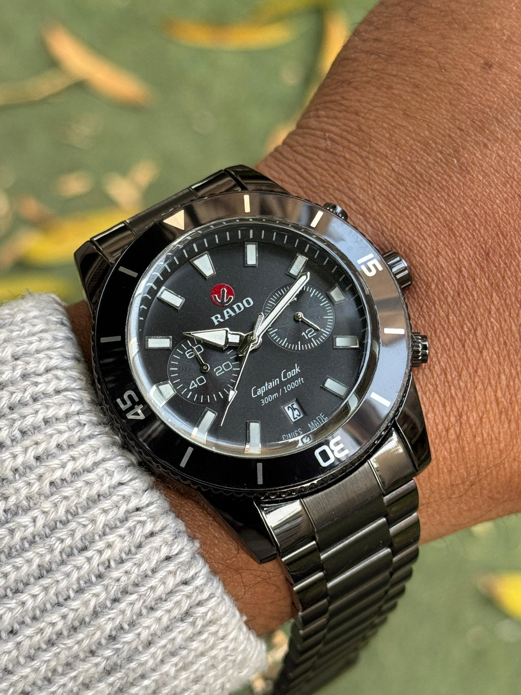Rado Black With All Chrono Working