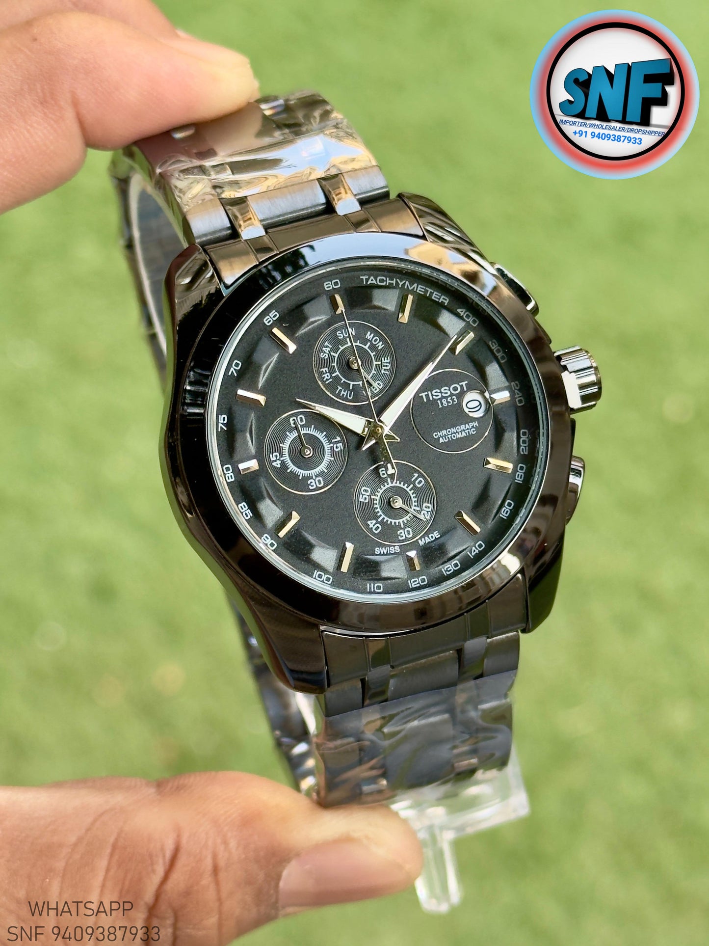 Tissot Couturier Premium Heavy Japan Body with Adjustable Link Strap Full Black