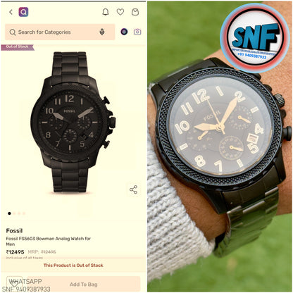 Fossil Bowman A bold and classy timepiece with powerful chronograph style