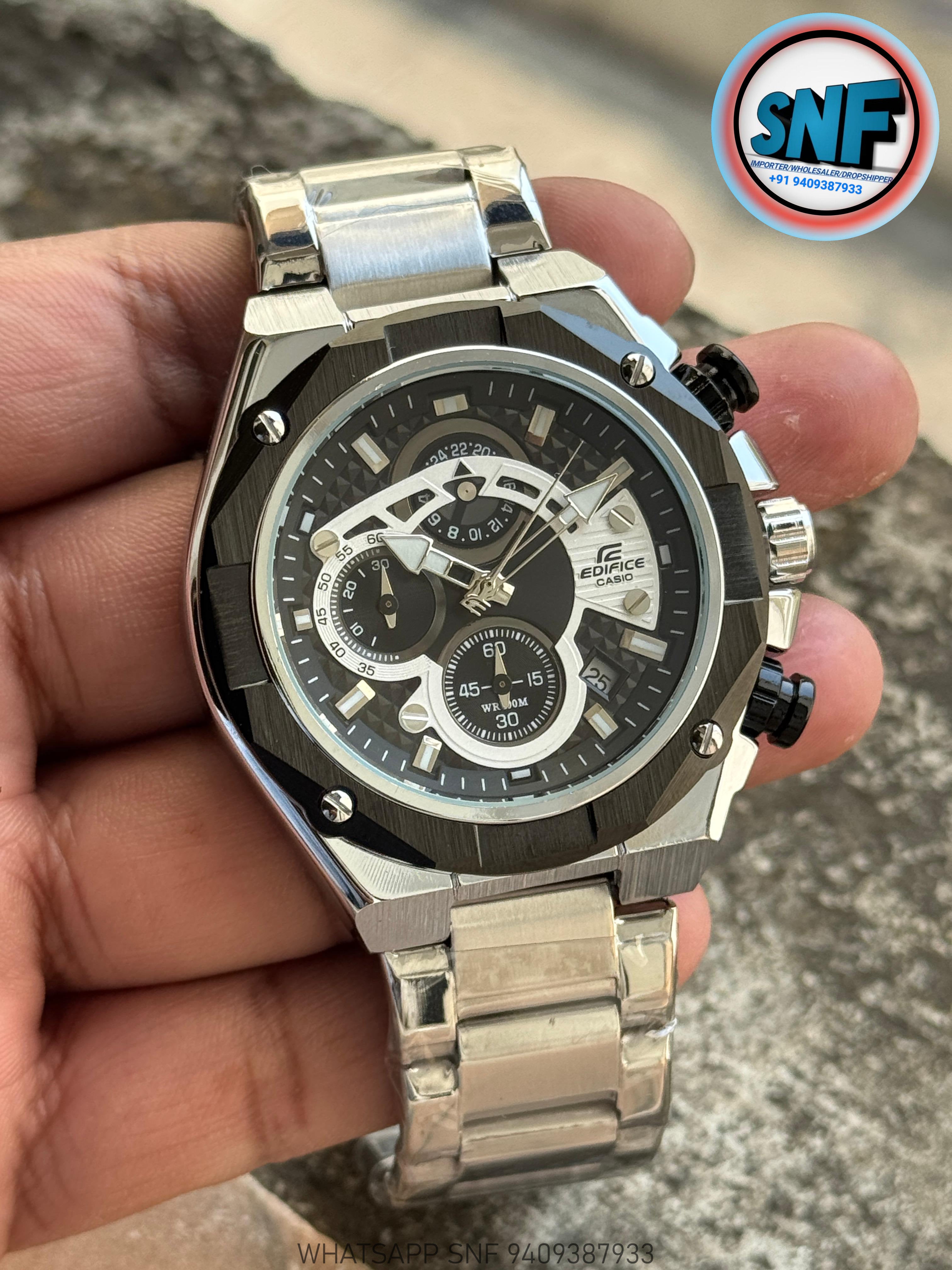 Edifice Iron Crest – Industrial Power, Refined Precision Silver