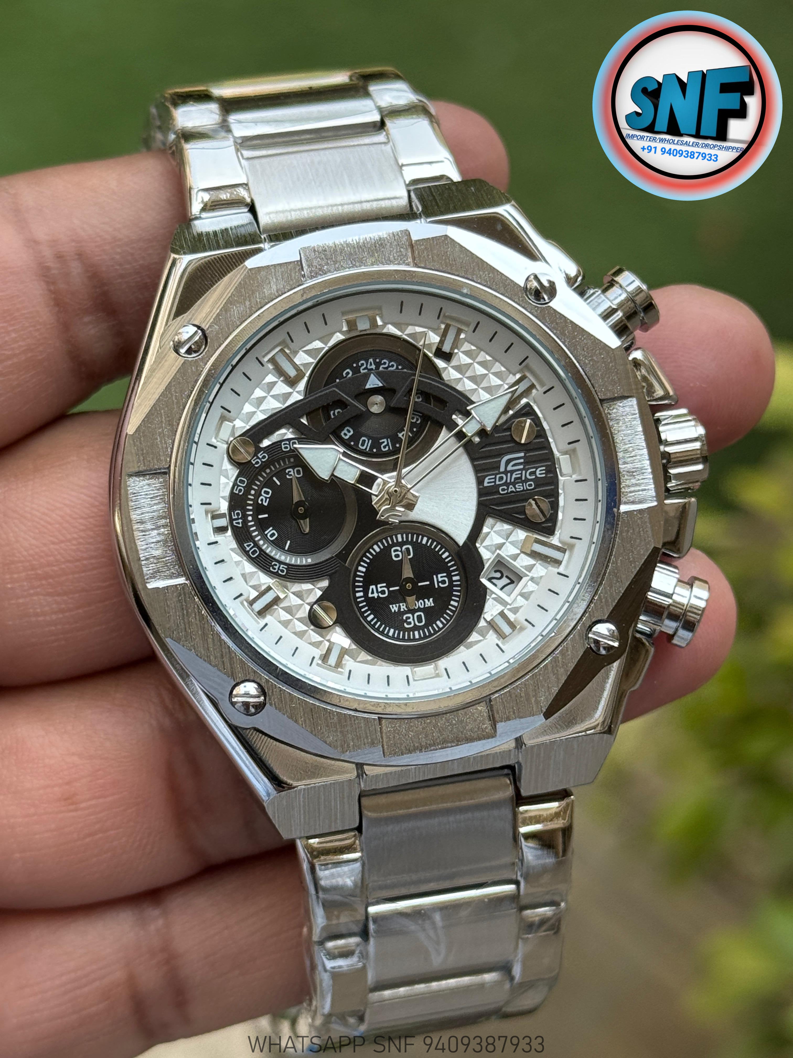 Edifice Iron Crest – Industrial Power, Refined Precision Silver