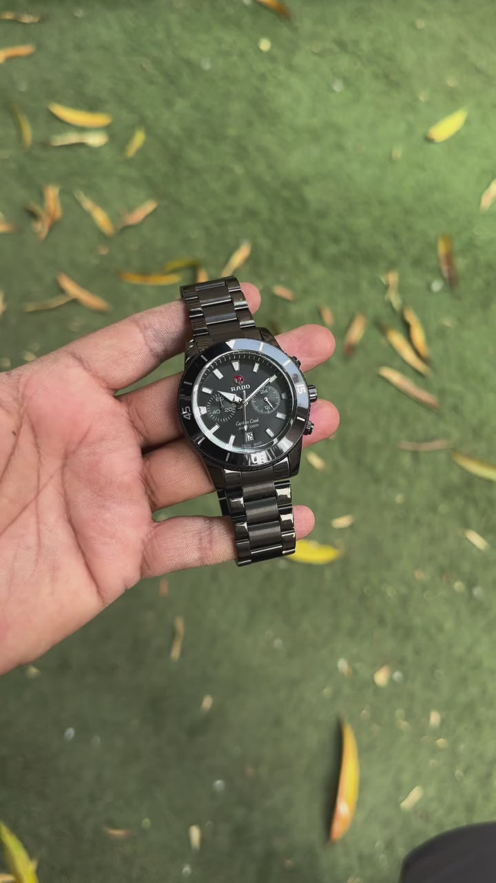 Rado Black With All Chrono Working