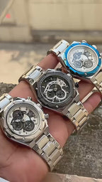 Edifice Iron Crest – Industrial Power, Refined Precision Silver